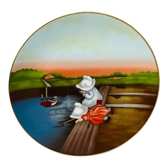 "The Sun-Bonnet Babies"  Plates Set of 7 Royal Bayreuth Vintage 1974 - Picture 14 of 16